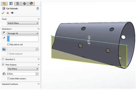 solidworks model a rolled part in sheet metal with overlap|solidworks sheet metal cylinder face.